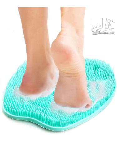 Joebo foot scrubber for the shower clean scrubber with non -slip suction cups and softer borest design to increase blood circulation /132 1 pack