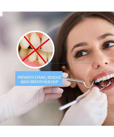 Stylenbest 4-Part Portable Stainless Steel Tooth Holder Set | Tartar Remover & Mouth Care Kit for Camping | Yellow Leather Case - Buy Online on GoSupps.com