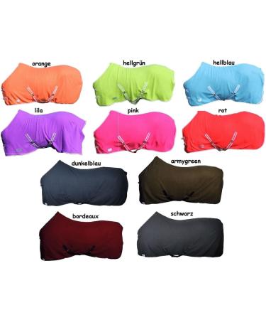 Basic Horse Sweat Rug with Cross Surcingles | Fleece Quality 105-155 | Size 135 | Red - NetProShop - Buy Online on GoSupps.com