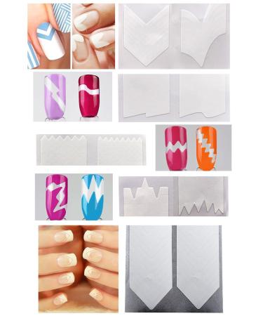 HipGirl French Manicure Kit - 36 Sheets of Nail Art Stickers, Guides, and Decals for Stunning Nail Designs - Buy Online on GoSupps.com