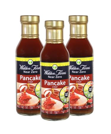 3 x 355mL | Walden Farms Near Zero Calorie Pancake Flavoured Syrup 355ml | Guilt Free | Dairy Free | Gluten Free | 3 Pack