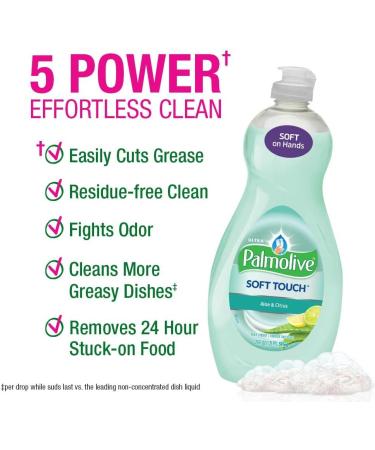 Palmolive Soft Touch Aloe and Citrus Dish Liquid - 20 Fl Oz (Pack of 1) - Buy Online on GoSupps.com