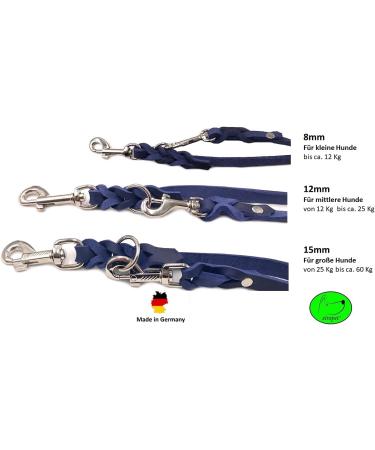 Adjustable Double Dog Liner for Small & Large Dogs | 2.80m x 15mm Navy Blue | International Shipping - Buy Online on GoSupps.com