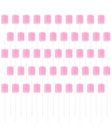 100 pieces cleaning mouth swab sponge mouth swab oral care sponge mouthwash tales for daily oral care and household needs of adults children or pets (pink) - Buy Online on GoSupps.com