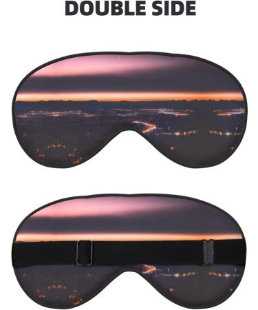 SSIMOO Night Sky Print Eye Mask - Double-Sided Soft Light Blocking for Better Sleep | International Shipping - Buy Online on GoSupps.com