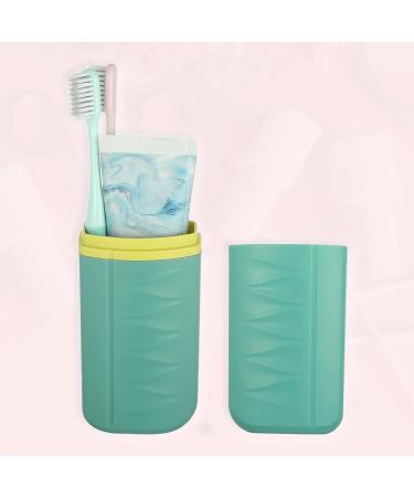 VOCOSTE Lightweight Travel Toothbrush Case - Plastic Holder for Business & Travel Green - Compact Size 2.36"x1.57"x7.87 - Buy Online on GoSupps.com
