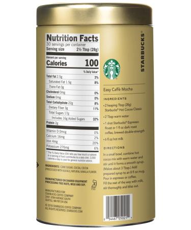Starbucks Classic Hot Cocoa Mix - 30oz Tin (2 Pack) - Buy Online on GoSupps.com