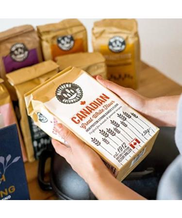 Matthews 100% Canadian Bread Flour 2X1.5Kg (3Kg) | 100% Canadian Strong Bread flour | Perfect for Open texture breads sourdough white bread white loaf - Buy Online on GoSupps.com