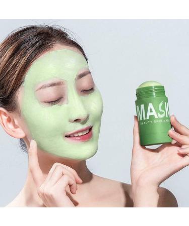  None Brand Green Tea Clay Face Mask Stick Moisturizing Oil Control Shrink Pores Remove Anti-Acne Solid Mask Facial Care Deep Cleaning Mud Mask Stick - Buy Online on GoSupps.com