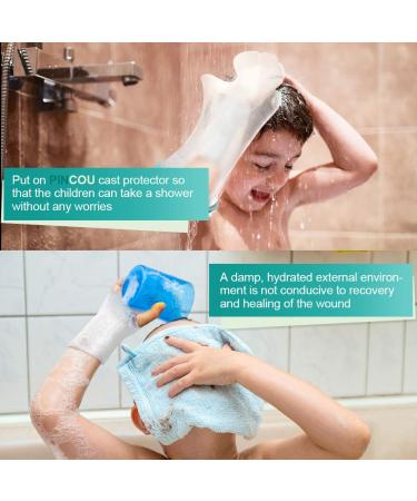 Waterproof Plaster Protection for Kids | Child Safe Cast Wrap for Shower & Injury - PVC (48cm) - Buy Online on GoSupps.com