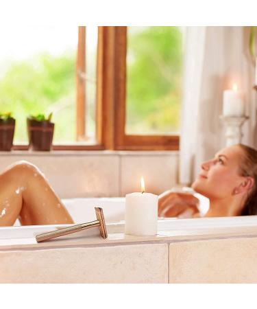 Bambaw Rose Gold Double Edge Safety Razor for Women | Eco-Friendly Metal Razor | Fits All Double Edge Blades | 1 Count, Pack of 1 - Buy Online on GoSupps.com