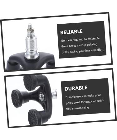 Buy Besportable Universal Crutches & Walking Stick Rubber Tips - Trekking Stick Replacement Caps for Hiking | International Shipping - Buy Online on GoSupps.com