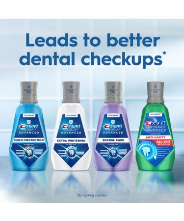 Crest Pro-Health Advanced Mouthwash Alcohol Free Extra Whitening Energizing Mint Flavor 2x946mL (32 fl oz) 31.99 Fl Oz (Pack of 2) - Buy Online on GoSupps.com
