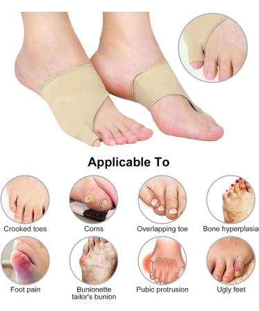 Toe Protection & Bunion Corrector | Hallux Valgus Toe Spreader with Gel Pad | Small Toe Socks & Bandage for Effective Pain Relief - Buy Online on GoSupps.com