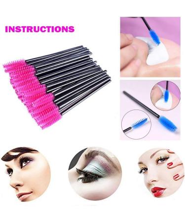 Jalzdieod 1000PC Eyelash Brush Eyelash Roller Disposable Mascara Cosmetic Tools Makeup Brushes Style 6 - Buy Online on GoSupps.com