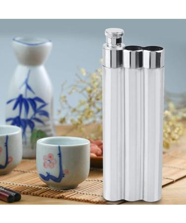 Cigar Case Hip Flask Round Egde Design Cigar Rubber Cigar for Alcohol Lovers - Buy Online on GoSupps.com
