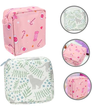 Gleavi 2-Piece Period Pocket Zipper Bag | Compact Storage for Menstrual Pads | Practical & Beautiful Design for Easy Monthly Organization - Buy Online on GoSupps.com