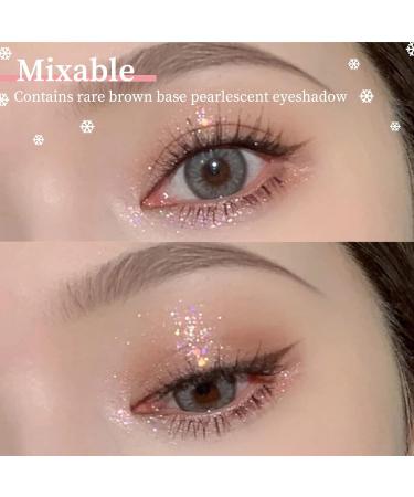 Glitter Eyeshadow Palette for Women - Shimmer Makeup, Waterproof & Long-Lasting - Highly Pigmented Shades - Travel Size - Gift Idea (Glitter Snow) - Buy Online on GoSupps.com