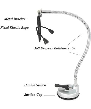 KUIKUI Hands-Free Hair Dryer Wall Holder with 360 Degree Rotation and Strong Suction Cup - Buy Online on GoSupps.com