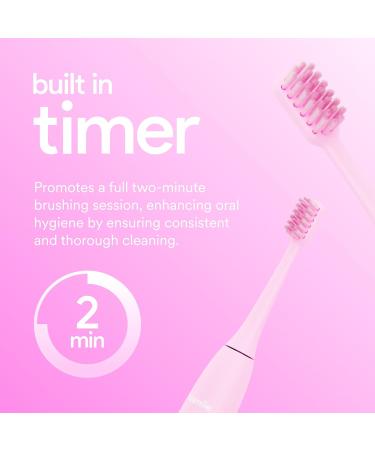 HISMILE Electric Toothbrush - 3 Modes Smart Timer Rechargeable Soft Bristles (Pink) - Buy Internationally - Buy Online on GoSupps.com