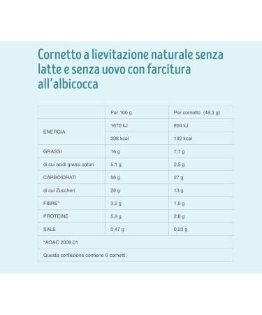  Italian Gourmet E.R. Misura Cornetti Albicocca Privolat Set of 12 apricot croissants without milk or eggs 290 g + Italian Gourmet pulp 400 g - Buy Online on GoSupps.com