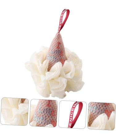 1pc Ice Cream Bath Ball Mesh Bath Pouf Men Body Wash Bath Sponge Mesh Bath Shower Sponge Sensitive Body Wash Mens Body Wash Exfoliating Sponge Puff Ball or White Anti-Separation - Buy Online on GoSupps.com