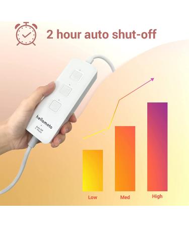 1.5lb Weighted Electric Heating Pad for Back Pain Relief - 12 x 24, 3 Heat Settings, Auto-Off - Buy Online on GoSupps.com