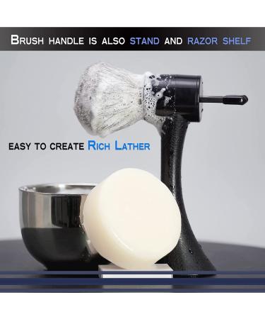 KIKC Luxury Shaving Kit: Shaving Brush, Safety Razor, Cream, Synthetic & Badger Hair, Soap & Bowl - Hair Salon Tool with Replacement Hair Knots - Buy Online on GoSupps.com