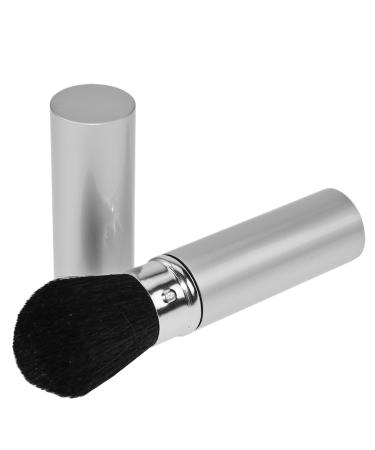 Powder brush retractable with cap professional makeup brush finest natural hair make-up brush silver height: 12cm by Fantasia - Buy Online on GoSupps.com