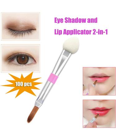 100 PCS Disposable Lip Gloss Brush MKNZOME Eye Makeup Brushes Eye Shadows Sponge Brushes Eyeshadow Sponge Applicator Perfect for Lips Eyes and Makeup Application Perfect for Travel - 5.2cm #16 - Buy Online on GoSupps.com