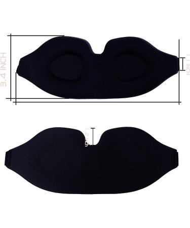 MOFIT 3D Sleep Mask - Contoured Cup Design - Black - Buy Online on GoSupps.com