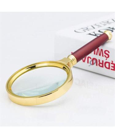 Professional ES Vision aids 6X Led Optical Lens Mahogany Wood Handle Gold-Plated Gift for Old Men Reading Book Lenses Identification Watches DIY Crafts Carving and Repair Handheld Full of Stars - Buy Online on GoSupps.com