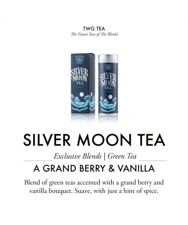 TWG Tea Silver Moon Green Tea with Strawberry 100g Haute Couture Tin Gift Set - Buy Online on GoSupps.com