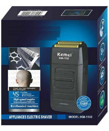 Buy Black Men's Stainless Steel Electric Razor - Twin Blade Beard Trimmer for Ultimate Face Care - Buy Online on GoSupps.com