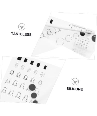 Housoutil 1pc Silicone Manicure Pad Silica Gel Tool Kit White Printing - Buy Online on GoSupps.com