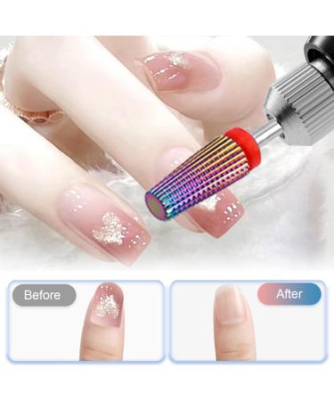 Mesee 2 Pieces Tapered Nail Drill Bit Set 3/32 Inch Shank Tungsten Steel Tapered Shape Nail Drill Bits Burrs Nails File Manicure Pedicure Tool Accessory for Gel Nail Cuticle Dead Skin Remover - Buy Online on GoSupps.com