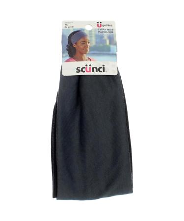 Scunci 3838003a048 Extra Wide Hairbands 2 Count