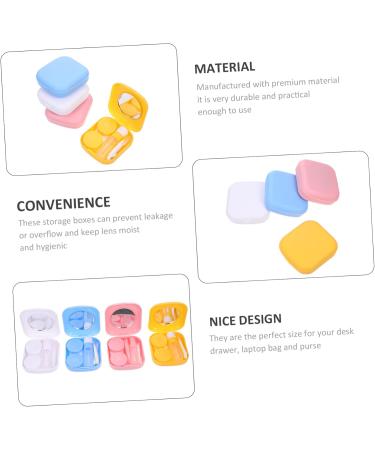 JECOMPRIS 4-Piece Contact Lens Accessories Set | Lens Soaking Container Solution Bottle Tweezers & Pencil | Durable PP Material for Safe Storage - Buy Online on GoSupps.com