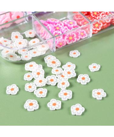 Flower Nail Charms 3D Polymer Slices Mix Shape Sequins - 2 Boxes Nail Accessories for Nail Art Decorations - Soft Clay Flower Charms for Girls, Women, Kids - Buy Online on GoSupps.com