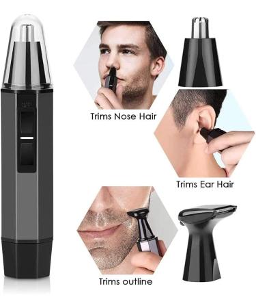 SFQEVHRZ Nose Hair Trimmer Nose and Ear Hair Trimmer Portable Ear Professional Painless Eyebrow Trimmer for Men and Women Battery Operated Black - Buy Online on GoSupps.com