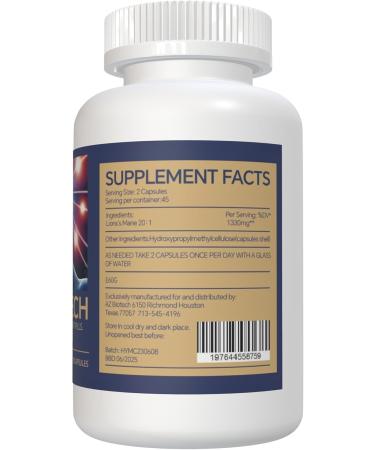 AZ BIOTECH Lions Mane Mushroom Extract Cognition Capsules (90 Capsules) Lions Mane Mushroom Powder Extract Brain Supplement Brain Vitamins Focus Supplement - Buy Online on GoSupps.com