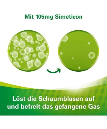 Lefax Extra Chewing Tablets - 105 mg Simeticon for Gas & Flatulence Relief | Peppermint Flavor - 50 Tablets (1 Pack) - International Shipping Available - Buy Online on GoSupps.com