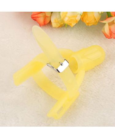 LIZEALUCKY Thumb Sucking Stop for Kids 0-3 Years - Adjustable Silicone Treatment Kit in Yellow - Buy Online on GoSupps.com