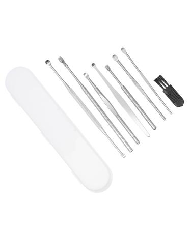 NOLITOY 1 Set Ear Spoon Set of 8 Ear Wax Spoon Earwax Removal Supplies Ear Cleaner Kit Durable Ear Picks Limpiador De Chinese Spoons Ear Cleaning Tools Cleaning Kit Stainless Steel