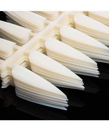 Sample tips - Stiletto - 10 displays with 24 tips - 240 stiletto tips - natural - 600-042