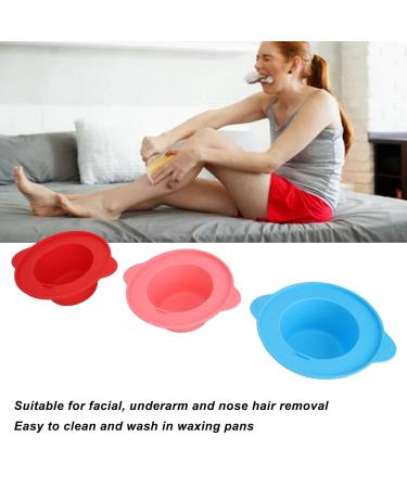 Pack of 3 Silicone Wax Melting Bowls for Hair Removal | Non-Stick Wide Rim Wax Warmer Replacement Pot - International Shipping Available - Buy Online on GoSupps.com