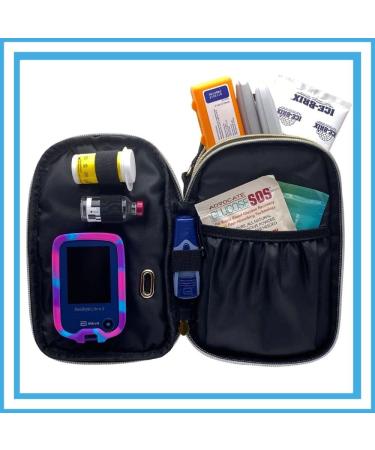 Sugar Medical Insulated XL Triple Zip Diabetes Supply Purse - Chloe | Fits Glucose Meter, Insulin Pump, Test Strips, Pen, Phone & More - Buy Online on GoSupps.com
