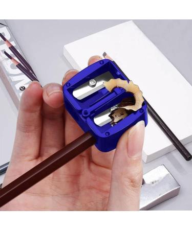 4-Piece Makeup Sharpener Two Holes Eyeliner Sharpener with Cover Coloured Eye Cosmetic Sharpener for Eyeliner Lip Liner Pens - Buy Online on GoSupps.com