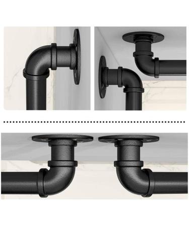 Stair Banister Handrail Handrail 3Ft Complete Kit Non-Slip Industrial Wind Wrought Iron Pipe Elderly Stairs Handrail Indoor and Outdoor Corridor Attic Support Rod - Buy Online on GoSupps.com