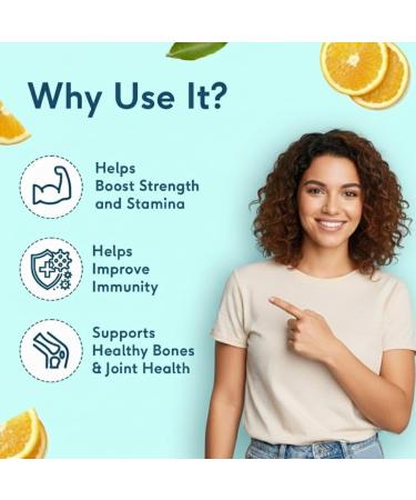 HK Multivitamin Gummies(Orange 60 Days Pack) | for Men & Women | Boosts Energy & Immunity Supports Joint Health | 60 Gummies - Buy Online on GoSupps.com